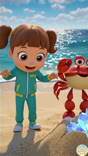 Crab Side Walk with Mimi! 🦀 Fun Animal Movement for Kids | #shorts #motorskills