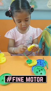 Lacing activity for beginners #preschoolers #playbasedlearning #montessorikids #preschoollife #LearningThroughPlay #kidsactivities #EarlyEducation #ChildhoodEducation #PreschoolFun #sunrisenurseryschool #BestSchoolInLudhiana | Sunrise Nursery School