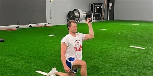 A peek at the newest Card's workout routine