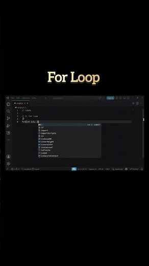 For Loop in JavaScript 🔁 | Easy Explanation for Beginners 💻 #tech #shorts
