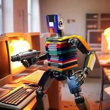 robot de los disquetes #floppydisks #disquetes #robot