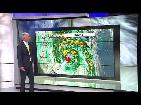 Hurricane Isaias makes NC landfall at Ocean Isle Beach with 85 mph winds
