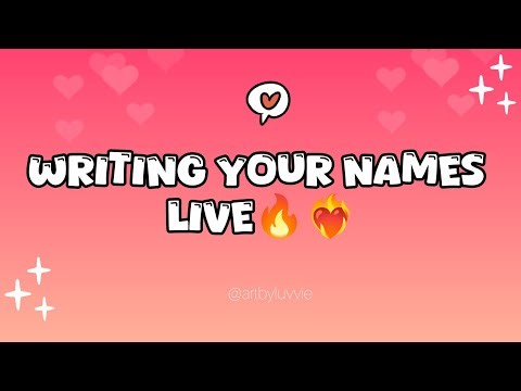 Writing your name live🔥😍😘 #live #calligraphy #namewriting #viral #livefeed #love #hyped #shortsfeed
