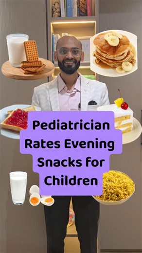 Doctor Parents | Dr Saroj & Dr Rahul on Instagram: "Ever wondered why some snacks score low and some score high? Here’s the simple logic behind today’s ratings 👇 ❌ Maggi (−10) Ultra-processed, high sodium, low protein → fills stomach, not nutrition. ❌ Milk + biscuit (−2) Mostly refined carbs + sugar → quick hunger return. ✅ Milk + boiled egg (+8) High-quality protein & fats → keeps kids full and nourished. 🌟 Milk + boiled egg + fruit (+10) Protein + healthy fat + fiber → balanced snack. ❌ Cake