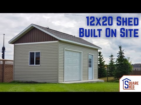 12x20 Signature Series Shed on Concrete Slab | Built On Site in Charlotte, NC