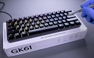 【键盘开箱】HK Gaming GK61 60%模块化光学游戏键盘开箱