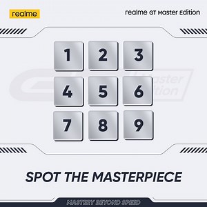 Time to put your memory skills to test! Find the correct box with the #realmeGT Master Edition, drop your answers in the comments using the #realmeGTIsHere and stand a chance to win a realme goodie! #Contest | realme