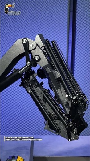 This gunmetal gray 1/14 scale RC tractor truck 4151 AK from Toucan.