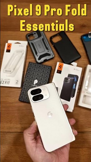 Pixel 9 Pro Fold Cases & Glass Screen Protectors ( Spigen, Poetic Cases) #shorts