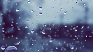 Beautiful Rain Drops in Slow Motion Falling. Loop Stock Footage - Video of idea, fresh: 77488236