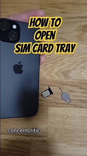 How to Remove Sim Card Tray on iPhone