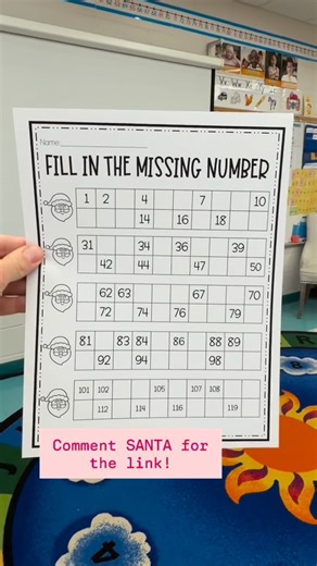 Stephanie - First Grade Teacher on Instagram: "Need some math worksheets for next week?! Here are 8 sheets to add to your math plans! Perfect to bring some festive fun to your math block Comment SANTA and I’ll send you the link! 🎅🏻 #teacher #teachersfollowteachers #teachers #teachersofinstagram #teachersofig #teachersofinsta #teacherspayteachers #teacherlife #teachertribe #firstgrade #firstgradeteacher #firstgradeclassroom #iteach #teacherhumor #teacherresources #igteachers #instagramteachers 