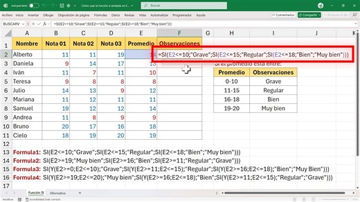 67K views · 1.1K reactions | En este tutorial te enseño ANIDAR a la función SI en Excel paso a paso cuando tenemos más de 2 condiciones. #Excel #enriquexls #exceltutorial | Enrique XLS - Excel | Facebook