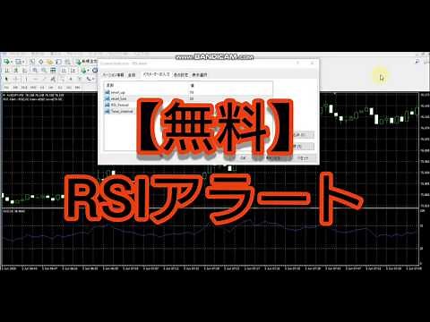 【無料】RSIにアラートをつけるインジケータ