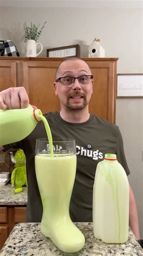 KenChugs on Instagram: "Chugging Grinch Nog! #kenchugs #eggnog #fyp"