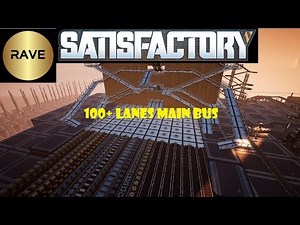 Satisfactory: Fully stackable endgame ready Main bus design (100+ lanes)