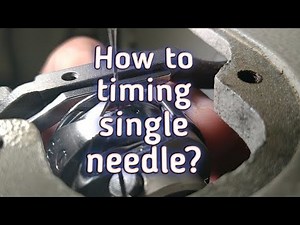 How to timing single needle machine juki