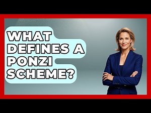 What Defines A Ponzi Scheme? - The Sociology Workshop