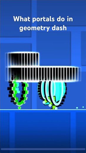 How to use portals in geometry dash #funny #youtubeshorts #games #geometrydash #youtube