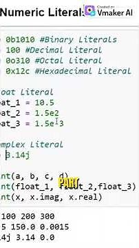Python String Literal types and example