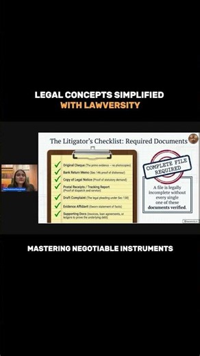 Section 138 NI Act: Essential Documents Every Litigator Must Know! ⚖️📑 #law #education