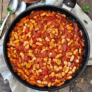 Spanish White Beans with Chunky Tomatoes & Paprika - Spain on a Fork