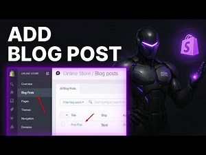 How to Add a Blog Post to Your Shopify Website | Blog Setup