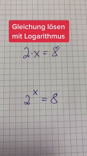 Gleichung lösen mit Logarithmus - Mathe Tutorial von Daniel Jung