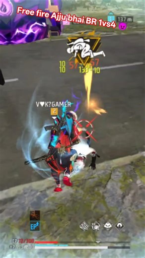free fire Ajju bhai BR 1vs4 😈#freefire#lifeisbutadream #shortvideo#garenafreefire #ajjubhaiinmymatch