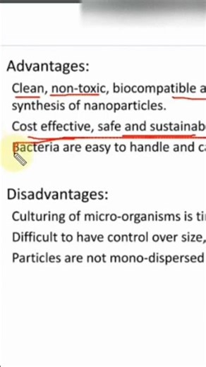Advatages of microbial synthesis #chemistry #nanoparticles #neet #nanoscience #scienc #nanomaterials