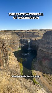 Palouse Falls 🌊 Did you know this is Washington’s official state waterfall? Thundering 198 feet into the canyon, Palouse Falls is one of the most iconic natural sights in the state—raw, powerful, and unforgettable. 💙 #washingtonstate #pnw #pacificnorthwest #pnwlife | Compass Outdoors