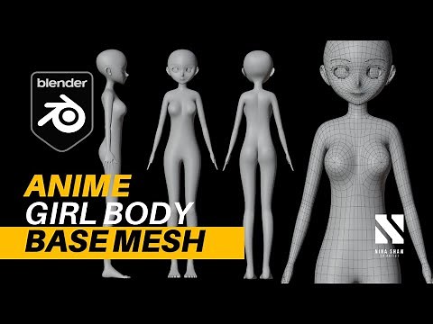 Anime Character Body Base Mesh | Blender Tutorial