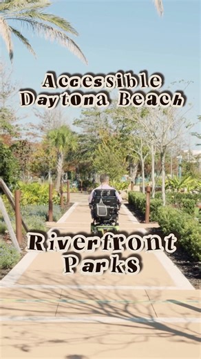Make time to enjoy the Daytona Beach area's scenic parks, including the Riverfront Esplanade in downtown Daytona Beach. Enjoy wide, paved paths and accessible spaces that allow you to soak up the scenery with ease. For more ideas on accessible travel activities in Daytona Beach, go to: https://bit.ly/3AVv8sE #AccessibleDaytonaBeach #LoveDaytonaBeach #DaytonaBeach