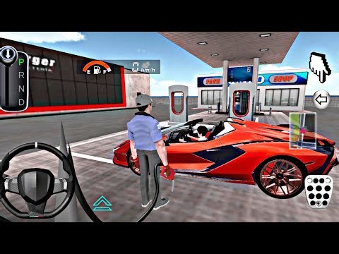 3D Driving Class Simulation || USA Funny 3D Car Officer Refuel His Super Car Gas Crazy Gameplay