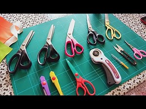 اروحي تتعرفي على انواع المقصات✂️✂️✂️ لتساعدك في مجال الخياطة و السكاي. 👍🏻👍🏻