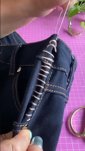 Trick to shrink the waist and bottom of pants
