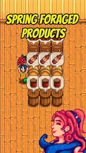 Spring Foraging Items You Can Turn into Products in Stardew Valley #stardewvalley #shorts #games