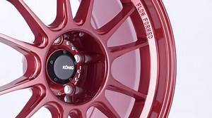 1.3K views · 85 reactions | The Konig Hypergram in NEW Red finish! 12-Spokes, lightweight, Flow Formed! Available in 15", 17" & 18" with widths up to 10.5"! For more info click the link in the comments below... | KONIG WHEELS USA | Facebook