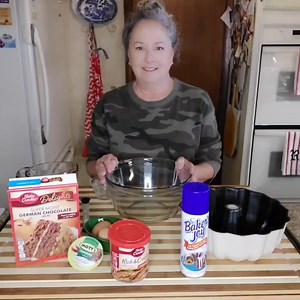 299K views · 6.5K reactions | A German Chocolate deer camp cake for my deer hunter. NOT GLUTEN-FREE I box cake mix prepared per the directions plus half of a tub of icing mixed in with the mix. Bake until cake tester comes out clean. Top with remaining icing. This can be baked in the pan or pans of your choice.#deerseason | Kimmy's Southern Cooking | Facebook