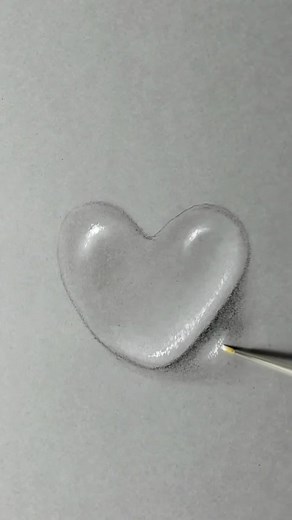 Drawing Tutorial: Heart Water - Realistic Water Droplet Drawing