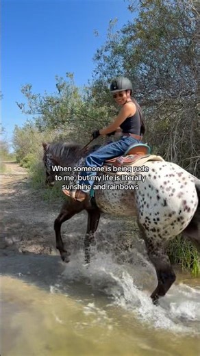 When someone is being rude to me, but my life is literally sunshine and rainbows 🌈🦋