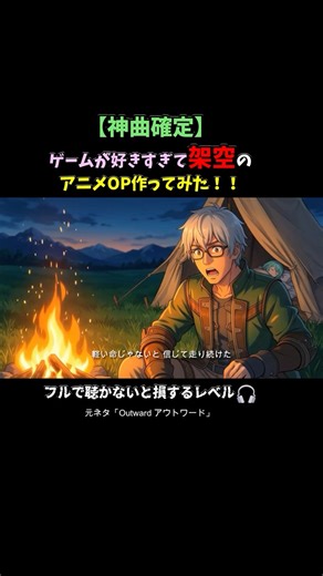 [Confirmed to be a divine song] A fictional anime opening created by a game lover is so authentic...