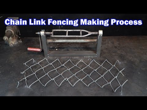 Creative Idea - How To Make A Simple Chain Link Fencing Machine - Craft Tips and Tricks.