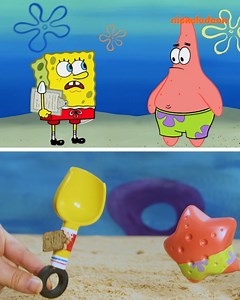 ¡En el amor y en la guerra de castillos de arena todo se vale! 🏰 #mynick | Bob Esponja