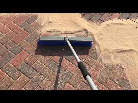 Re sanding a block paved driveway.