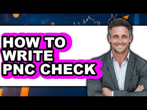 How to Write Pnc Check (only Way)