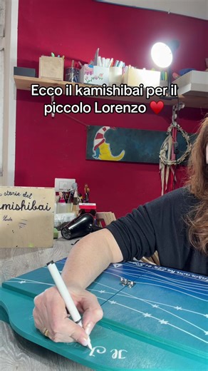 Il kamishibai sognato per Lorenzo ha preso forma qui a casa StravagArte 🥰 #kamishibai #cartadocente #stravagarte #maestra #education
