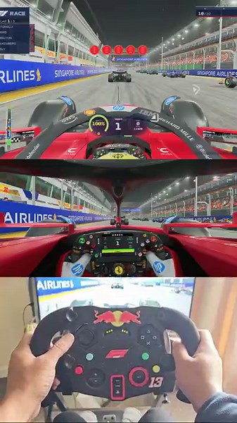 Realistic F1 25 Singapore GP | Lewis Hamilton | Logitech G29 Gameplay