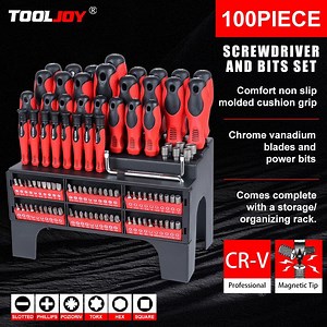 [Hot Item] Multifunctional 100PCS Screwdriver Set Includes Magnetic Tools and Hex Keys for DIY Use