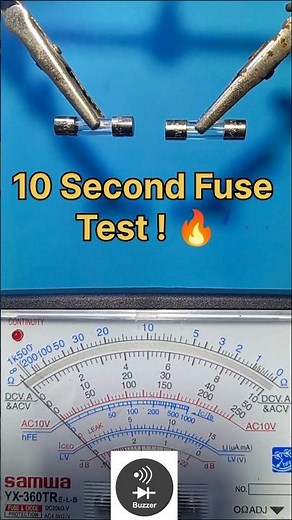 How to Test a Fuse in 10 Seconds with a Multimeter 🔥 #DIY #FuseTest #QuickFix #Shorts